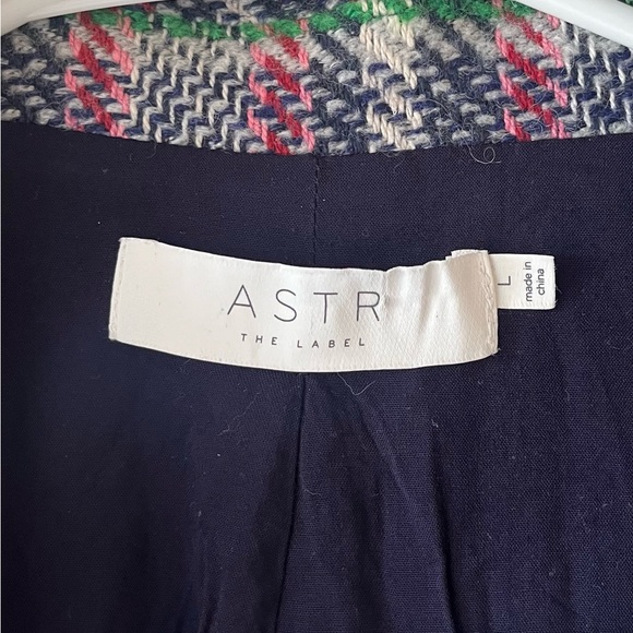 ASTR The Label Keller Plaid Wool Blend Coat Size Large - Picture 14 of 15